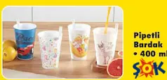 PİPETLİ BARDAK 400 ML PİPETLİ BARDAK 400 ML